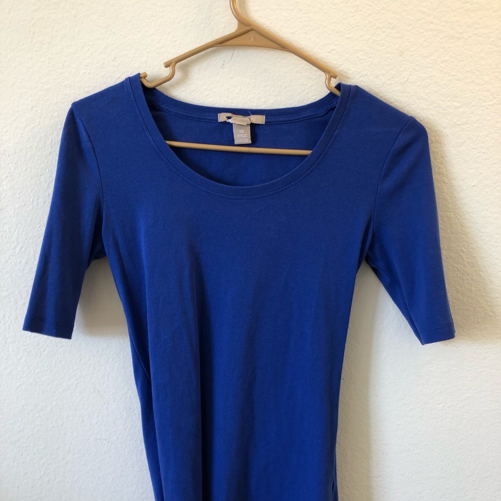 Blue half sleeved shirt